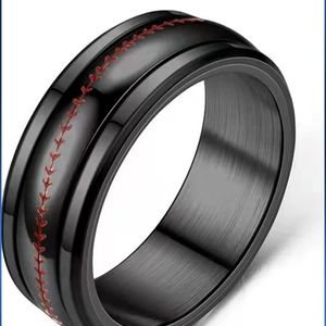 New stainless steel baseball band 8mm size 6 to 12.Please ask.I have basketball